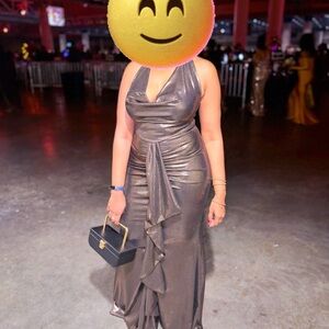 Club L London Metallic Dress